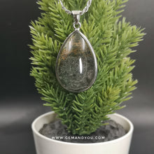 Load image into Gallery viewer, Green phantom quartz pendant 33mm*20mm*12mm