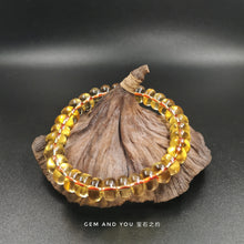 Load image into Gallery viewer, Citrine Abacus Bracelet 10mm 天然黄水晶算盘子手链