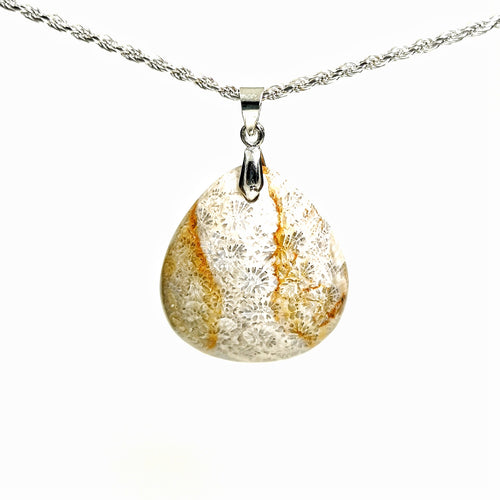 Fossilised Coral Pendant