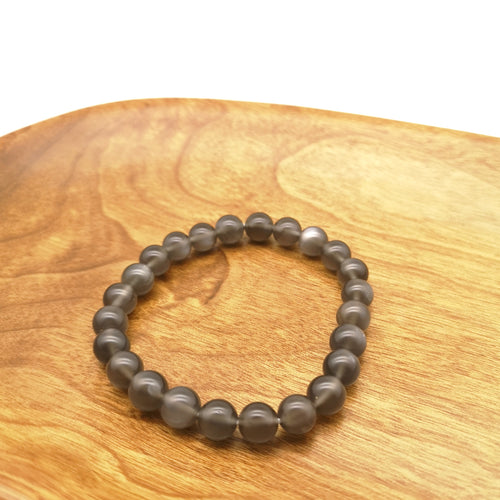 Black Moon Stone Bracelet 7mm