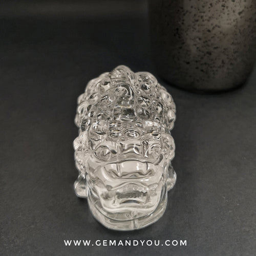 Clear Quartz AAA Carving Pi Xiu (Pi Yao) 62mm*40mm*33mm