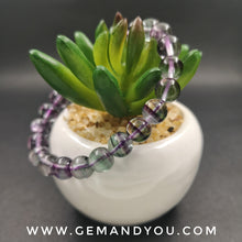 Load image into Gallery viewer, Multi-Coloured Fluorite Bracelet 8mm