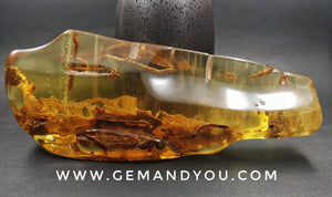 Amber Polished 183mm*73mm*30mm 191gram